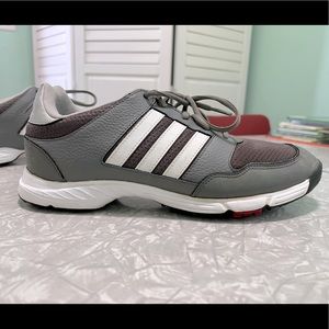 Adidas Mens Tech Response 4.0 Grey, White & Red Golf Shoes Size 10.5